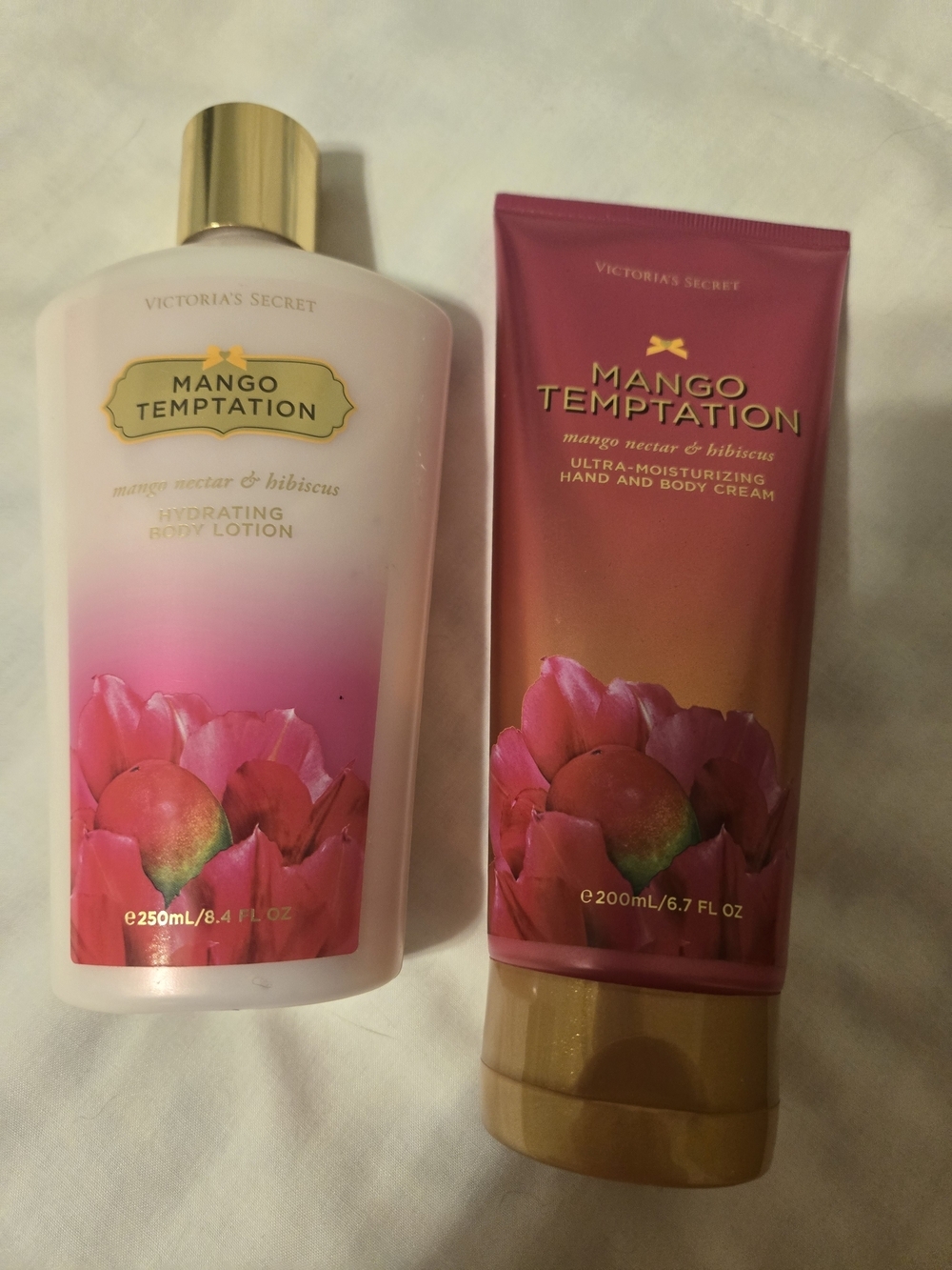 New Victoria's Secret Mango Temptation Hand & Body Cream & Body Lotion